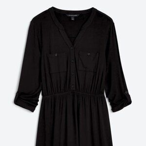 Lany Knit Shirt Dress